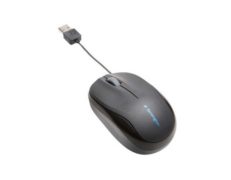 Mouse Kensington USB com cabo retrátil – Pro Fit