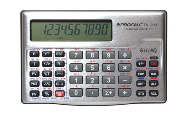 Calculadora Financeira FN1200C – PROCALC.