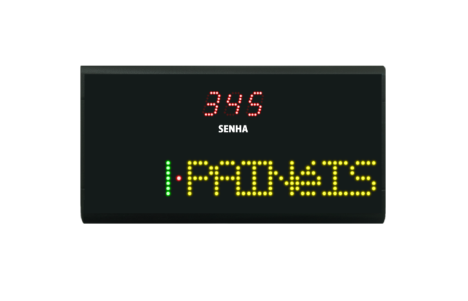 OP32 – Painéis de Senhas com 3 Dígitos com Jornal Color.
